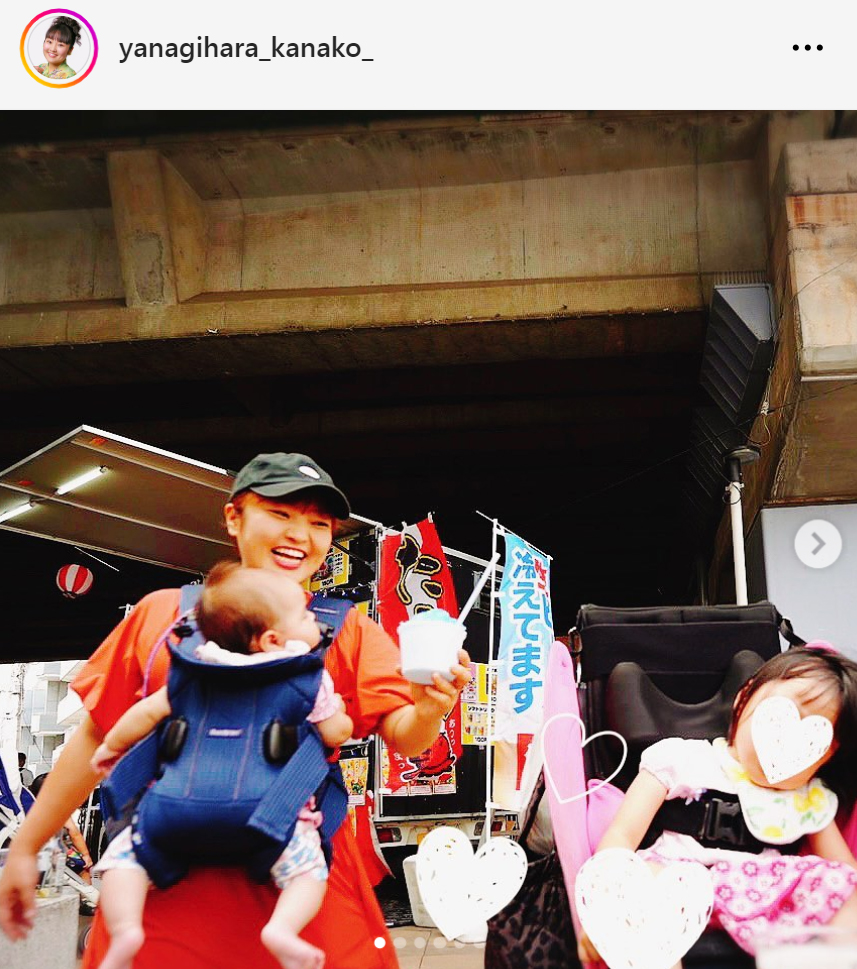 柳原可奈子のインスタグラムから