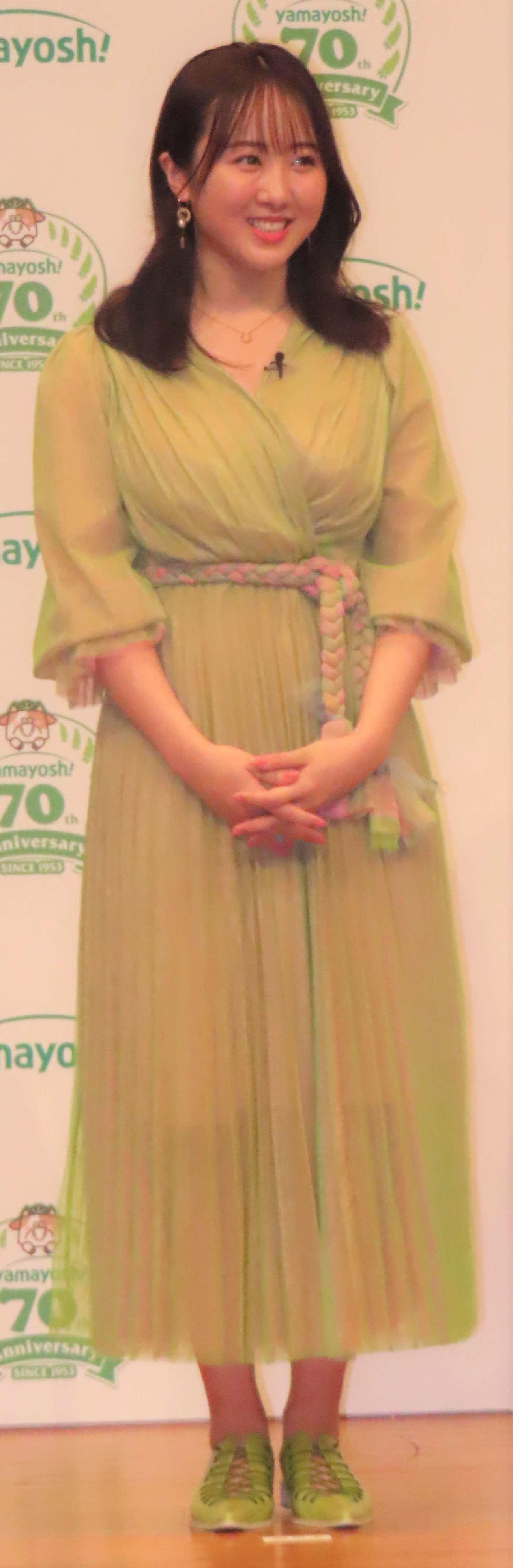山芳製菓70周年記念発表会に出席した本田望結