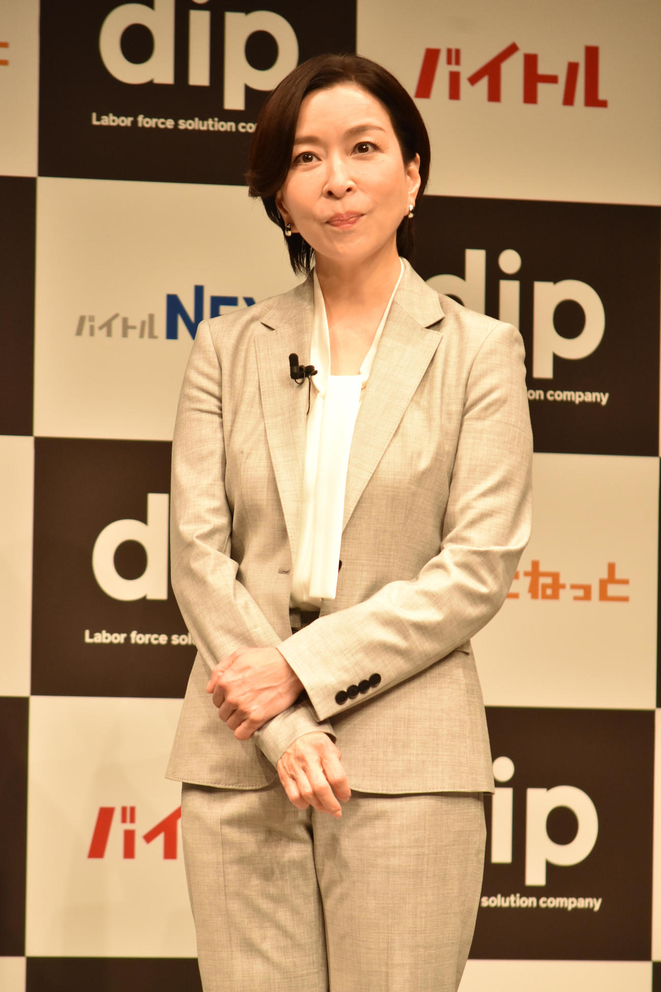 「dip　年齢入力任意化　35万件突破＆本部長就任発表会」に出席した真矢ミキ