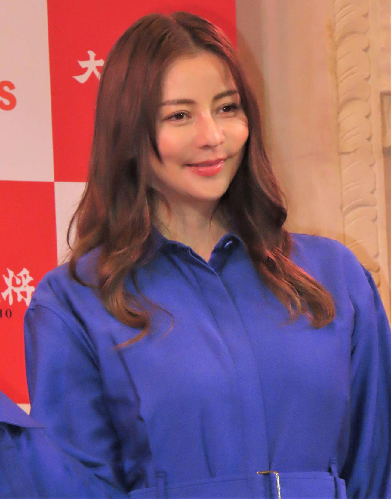 大阪王将新CM発表会に出席した香里奈