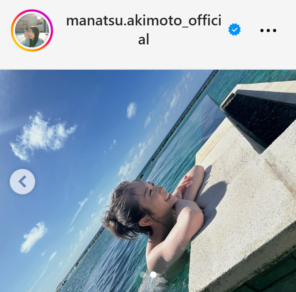 秋元真夏のインスタグラムから