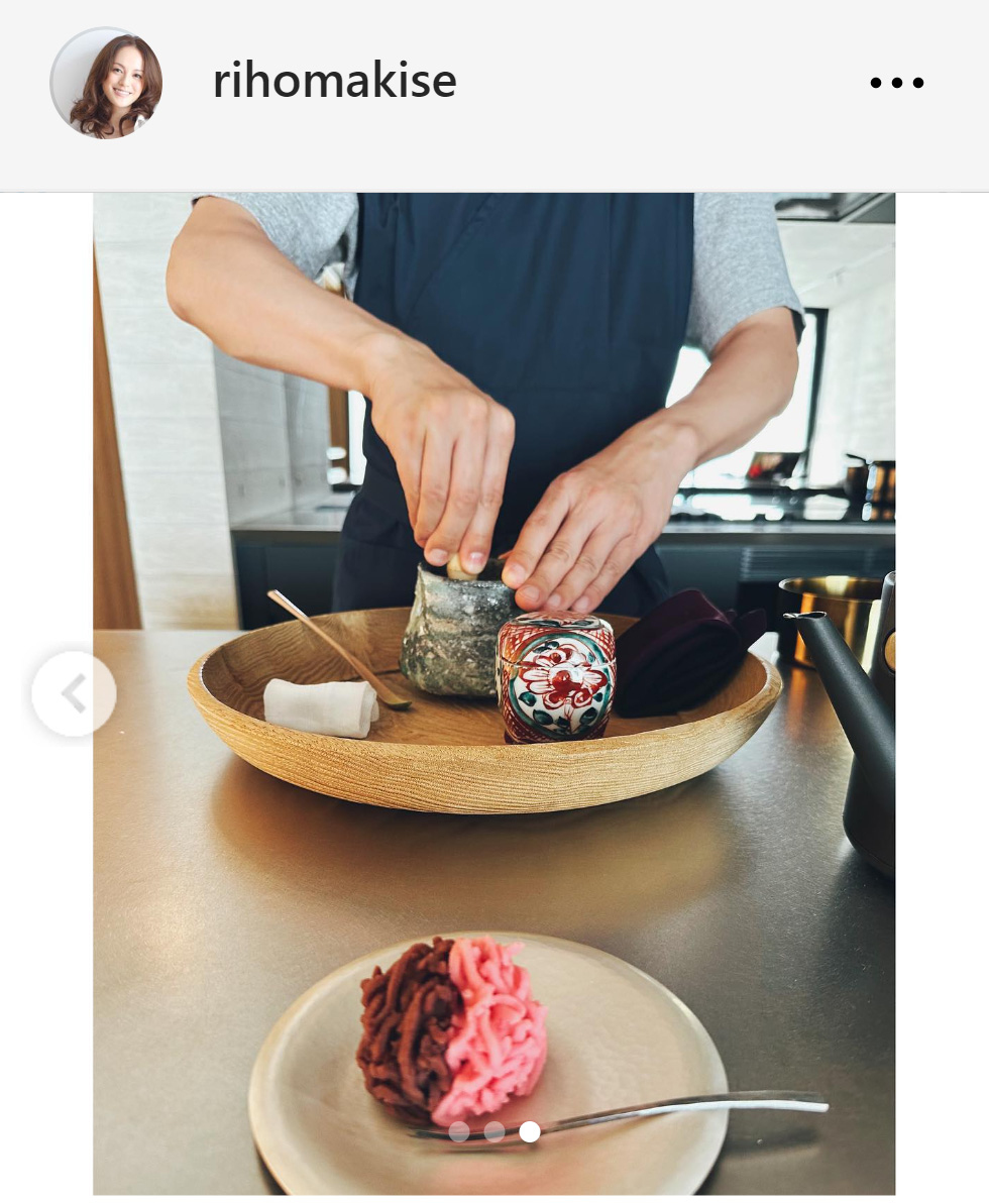 牧瀬里穂のインスタグラムから