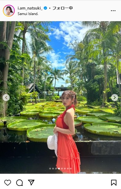 阿部なつきのインスタグラムから