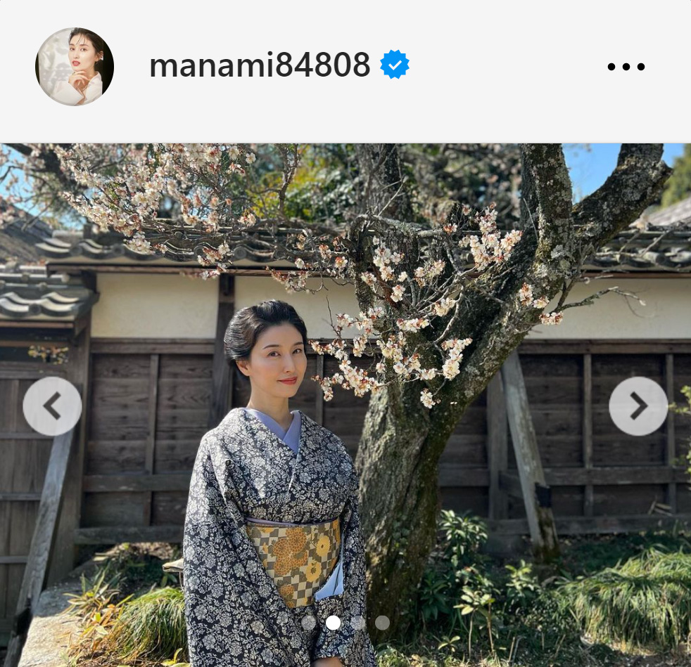 橋本マナミのインスタグラムから