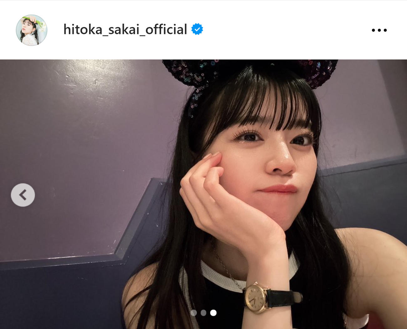 超ときめき宣伝部坂井仁香のインスタグラムから