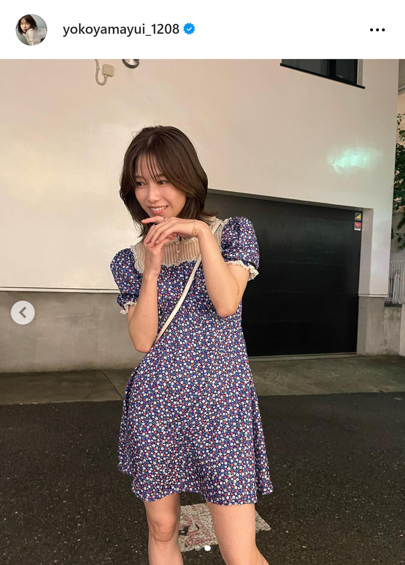 横山由依のインスタグラムから