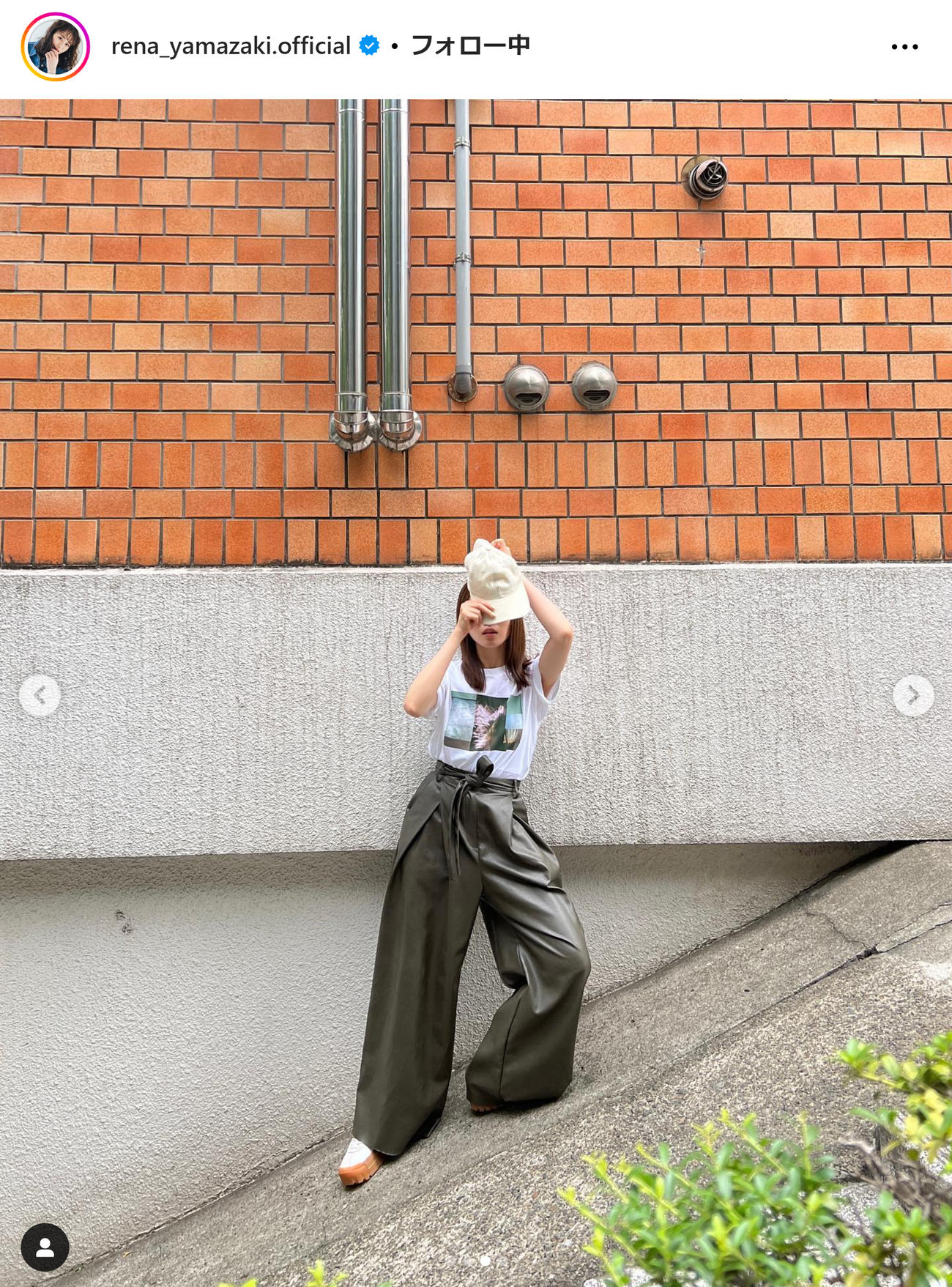 山崎怜奈のインスタグラムから