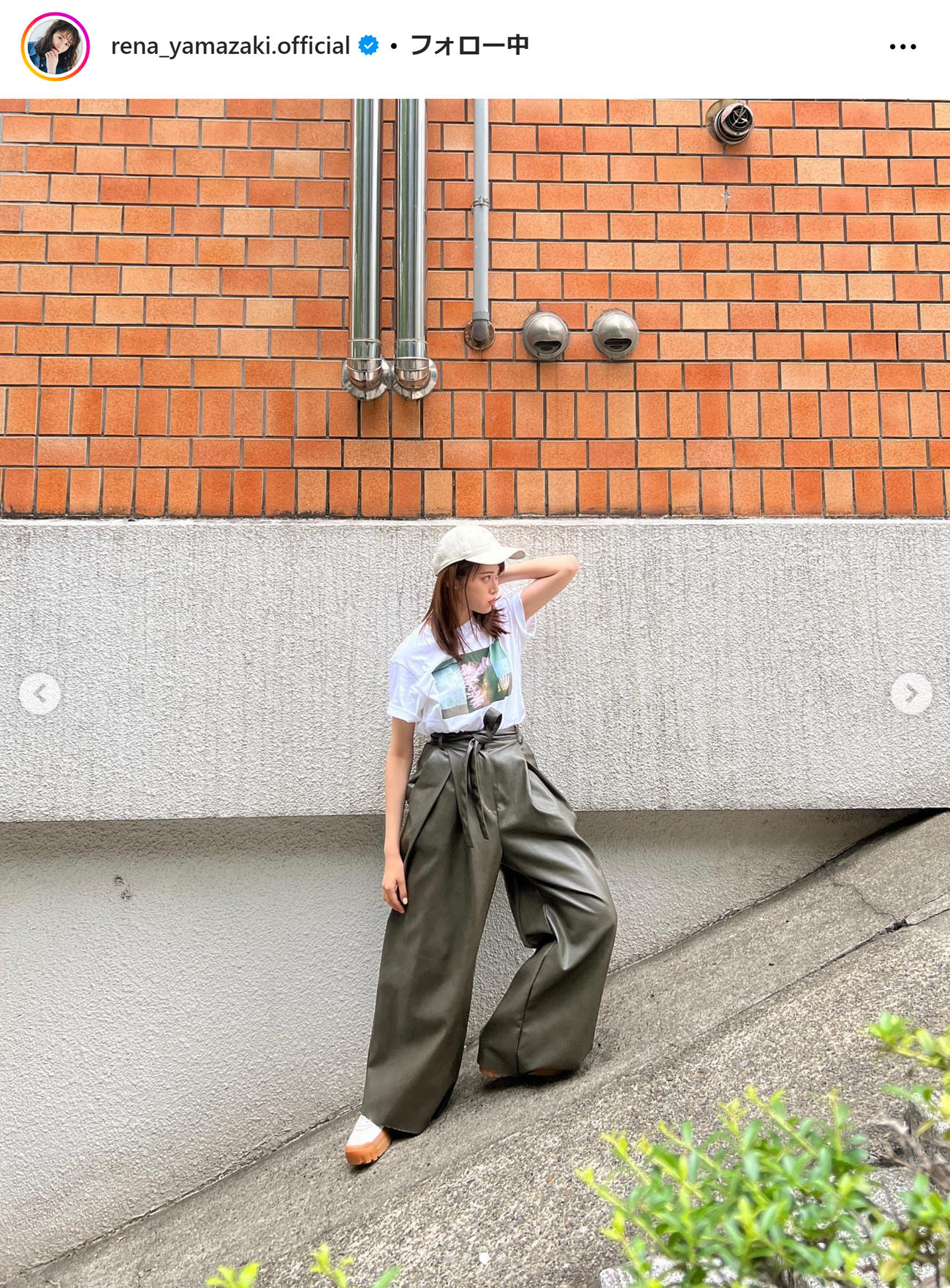 山崎怜奈のインスタグラムから