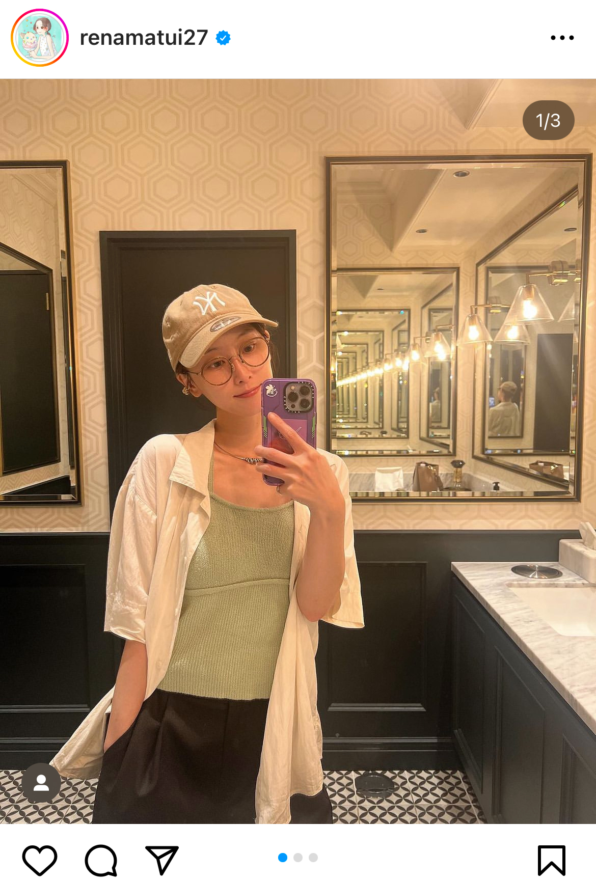 松井玲奈のインスタグラムから