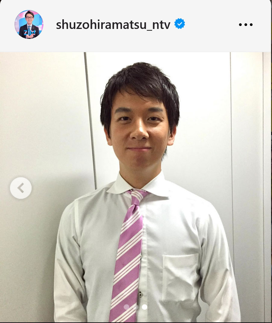 日本テレビ平松修造アナのインスタグラムから