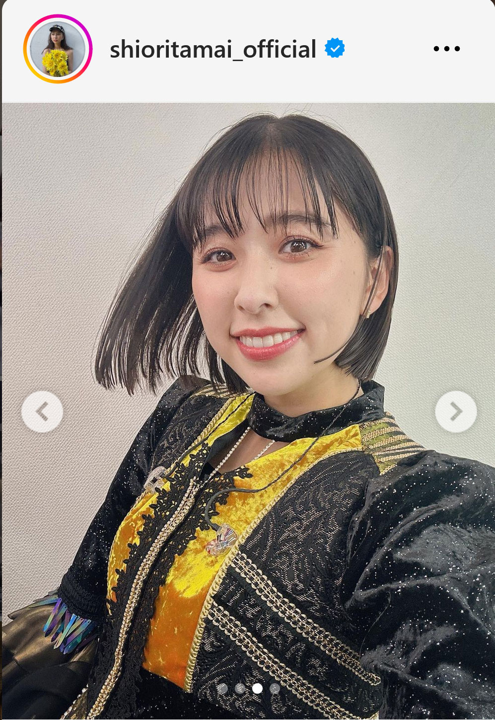 ももいろクローバーZ玉井詩織のインスタグラムから