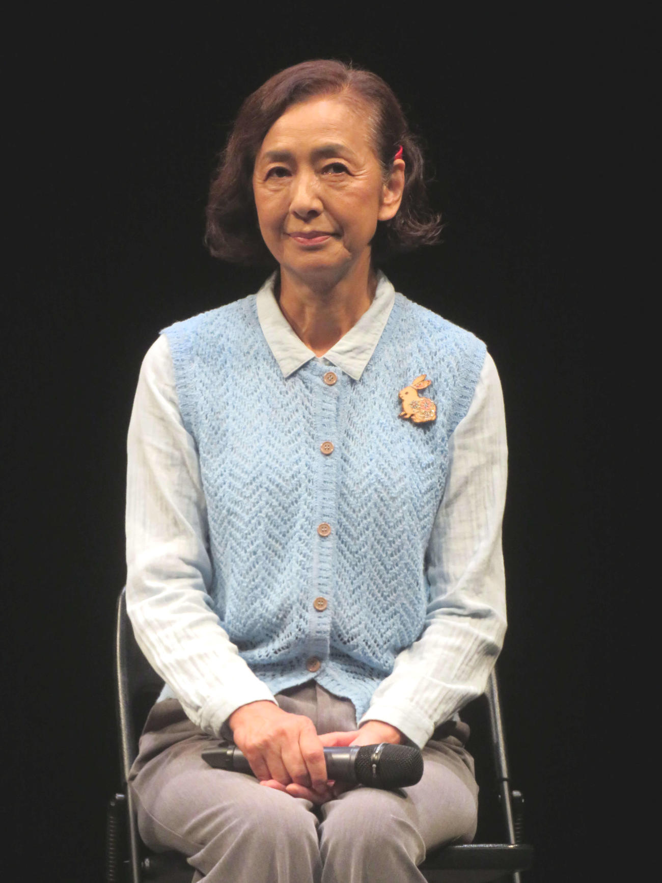 初日前会見に登壇した高橋恵子（撮影・村上幸将）