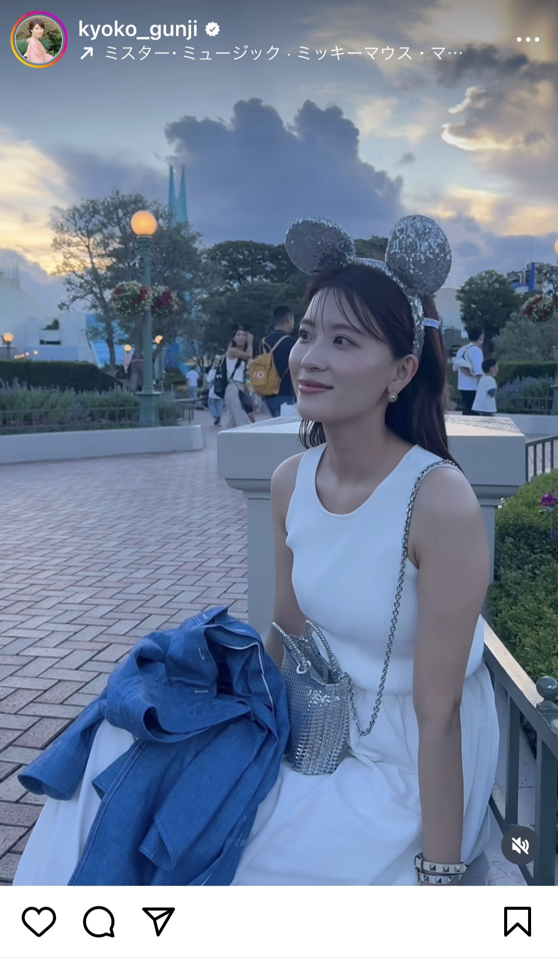 郡司恭子アナウンサーのインスタグラムから