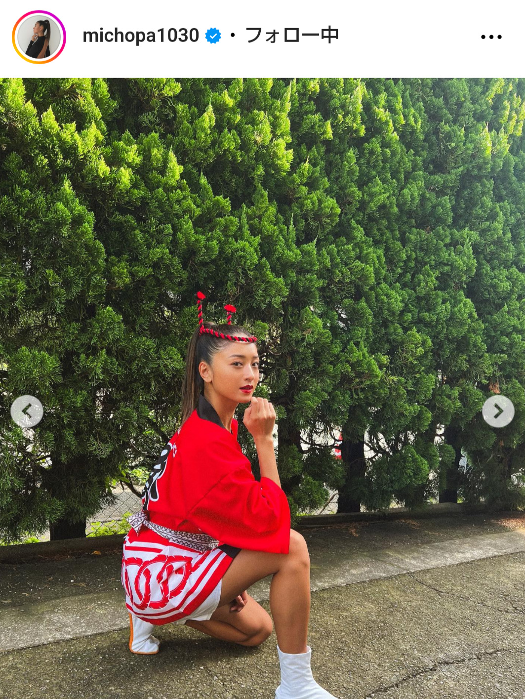 みちょぱこと池田美優のインスタグラムから