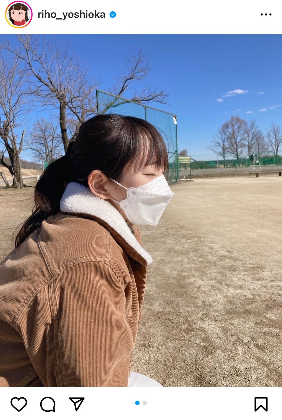 吉岡里帆インスタグラムから
