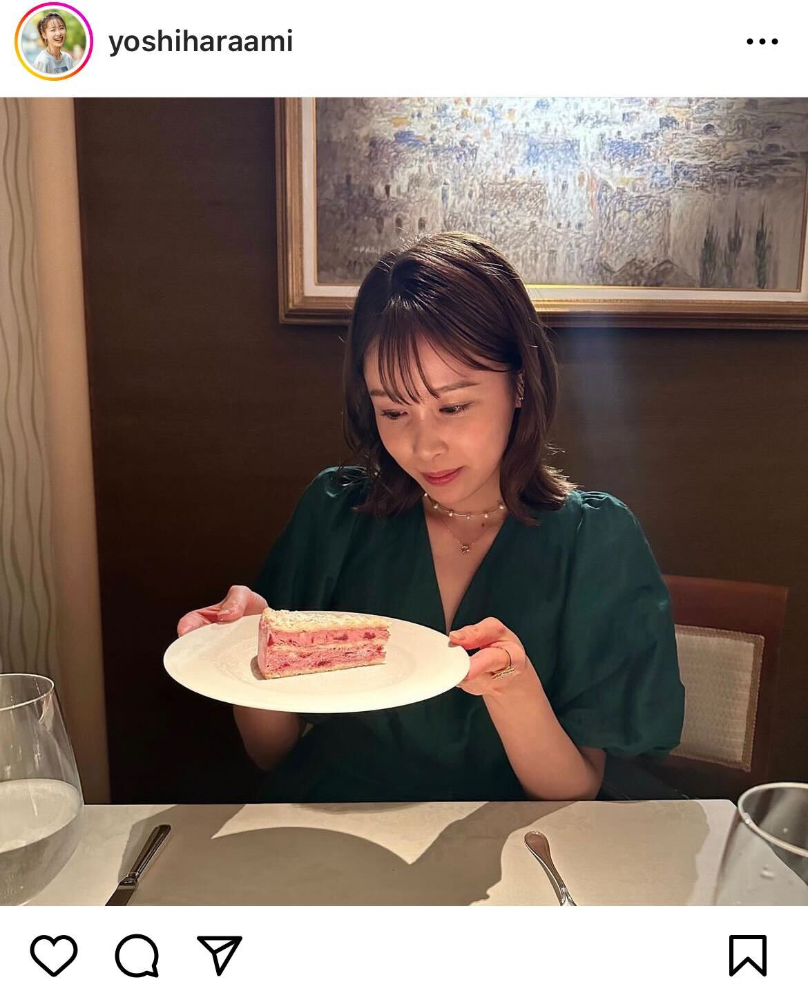 TBS良原安美アナウンサー・インスタグラムから