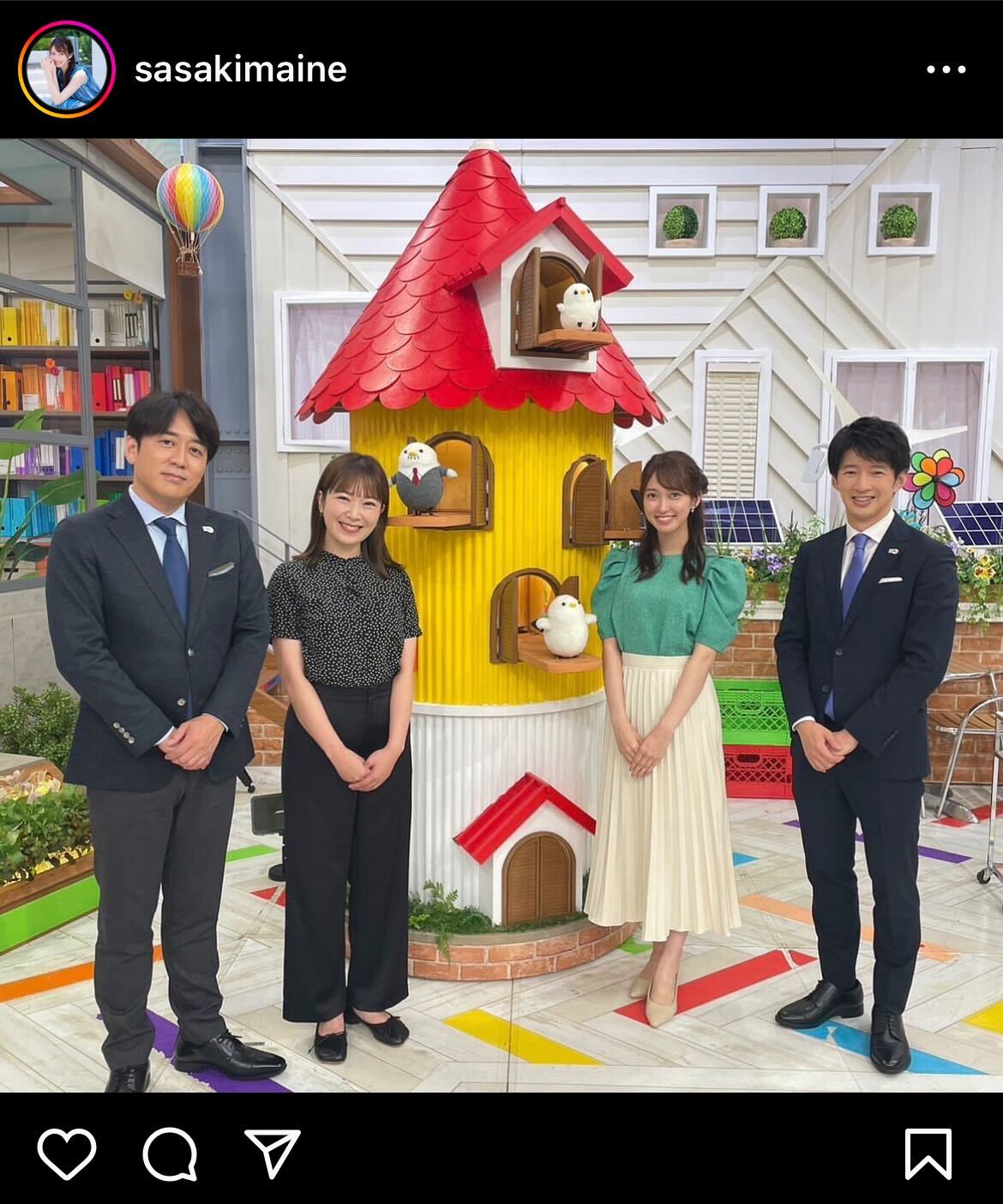 TBS佐々木舞音アナウンサー・インスタグラムから