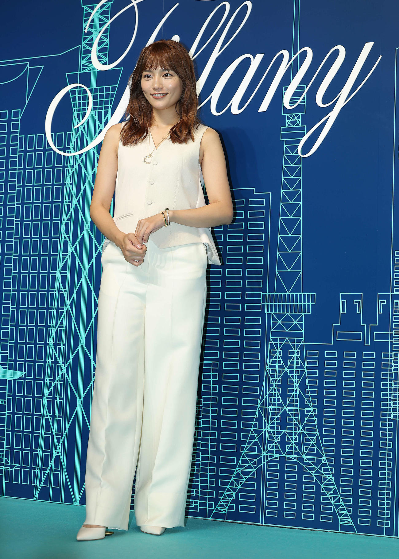 ティファニー表参道オープニングイベントに臨む川口春奈（撮影・河田真司）