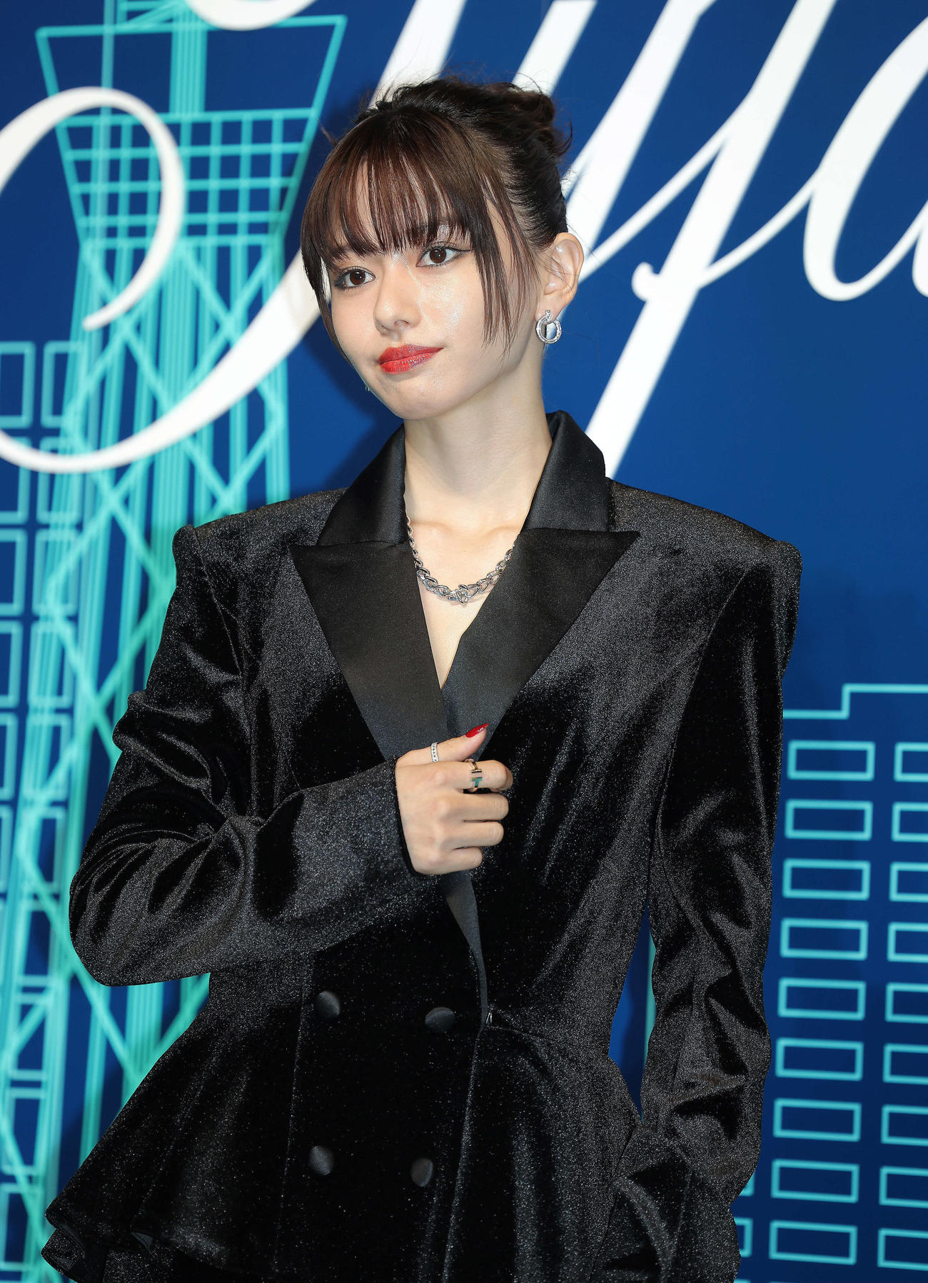 ティファニー表参道オープニングイベントに臨む山本舞香（撮影・河田真司）