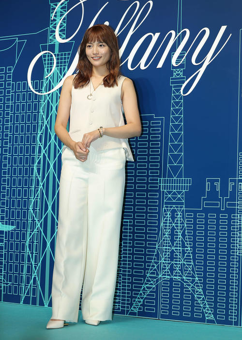 ティファニー表参道オープニングイベントに臨む川口春奈（撮影・河田真司）