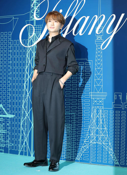 ティファニー表参道オープニングイベントに臨むNissy（撮影・河田真司）