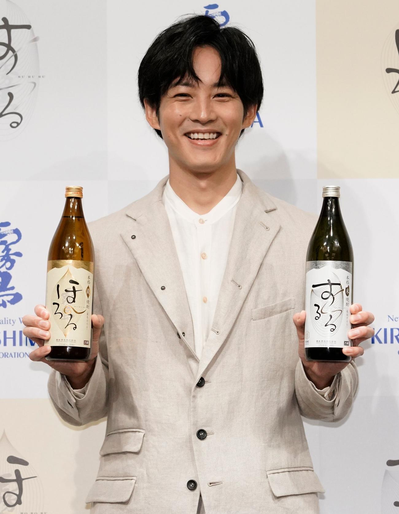 霧島酒造の新テレビCM発表会に出席する松坂桃李