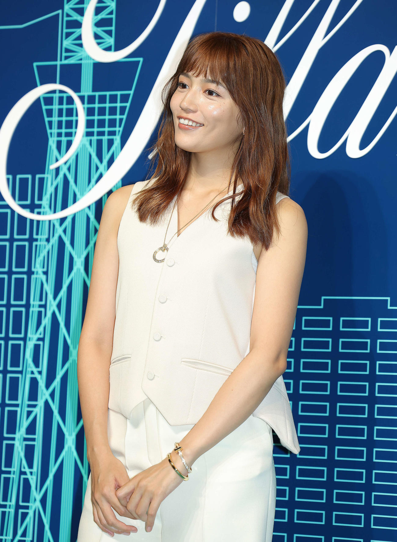 ティファニー表参道オープニングイベントに臨む川口春奈（撮影・河田真司）