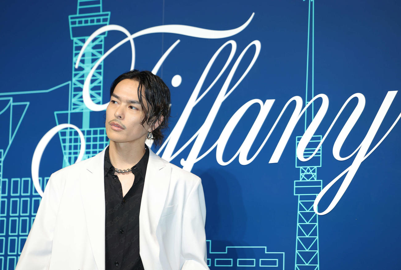 ティファニー表参道オープニングイベントに臨む今市隆二（撮影・河田真司）