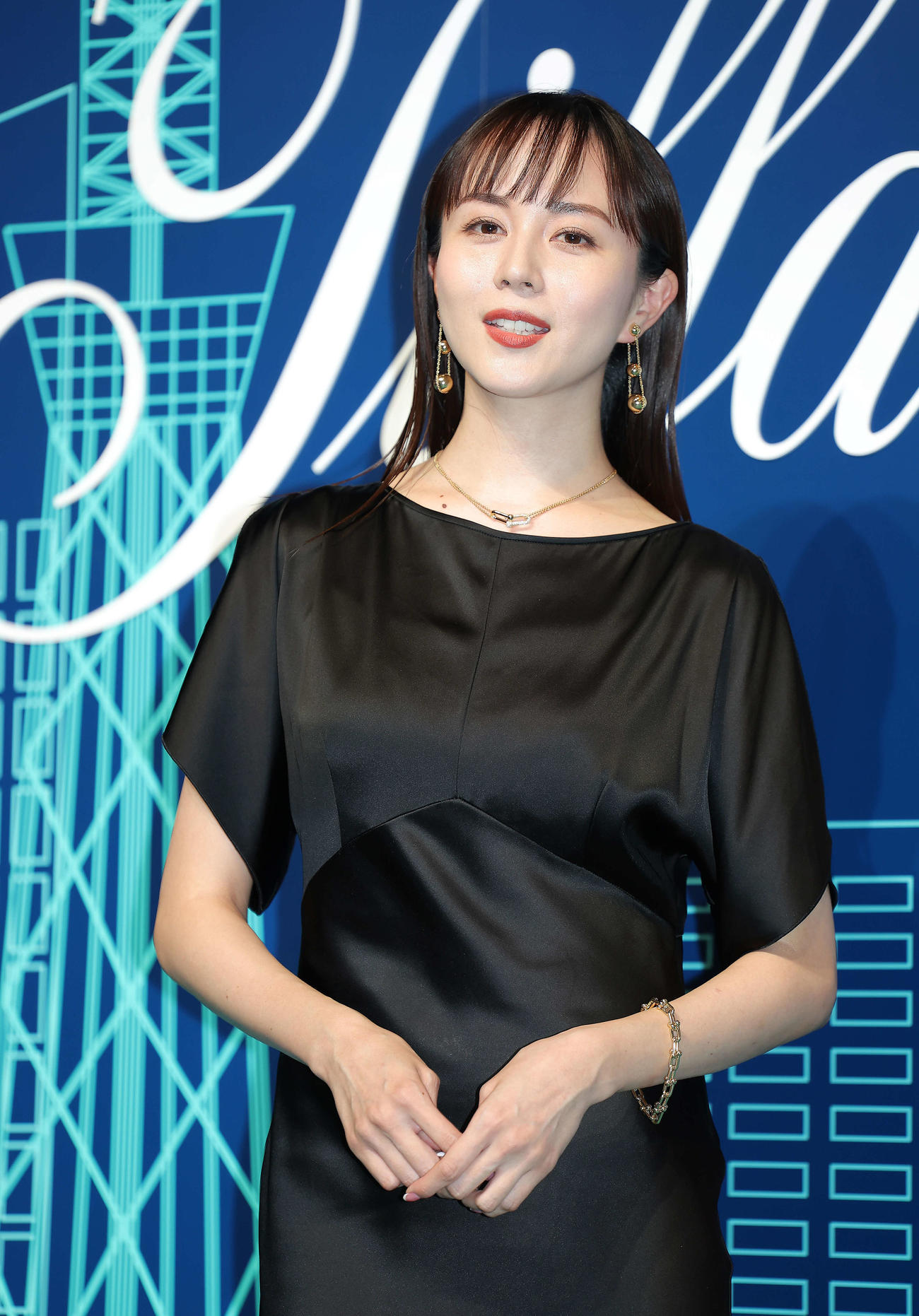 ティファニー表参道オープニングイベントに臨む比嘉愛未（撮影・河田真司）