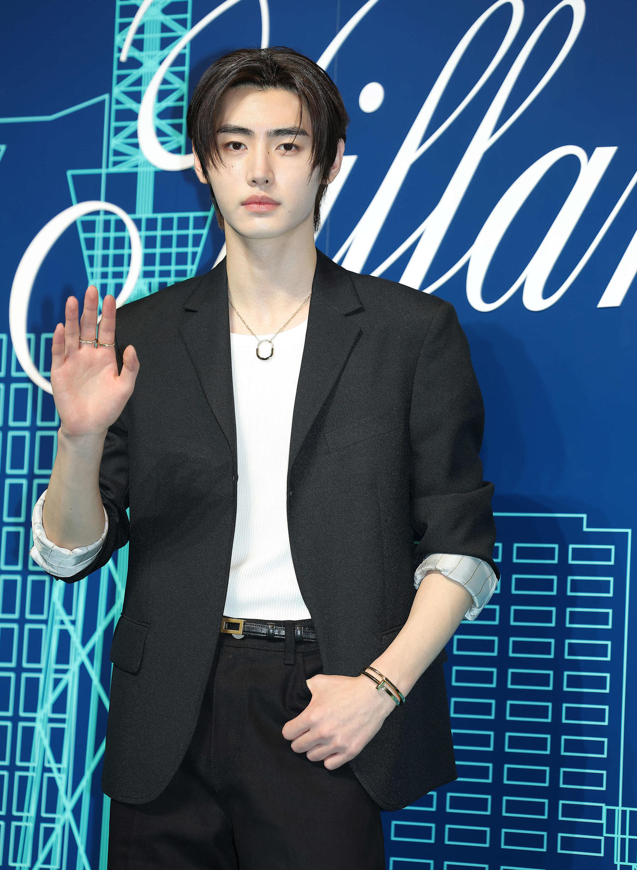 ティファニー表参道オープニングイベントに臨むENHYPENソンフン（撮影・河田真司）