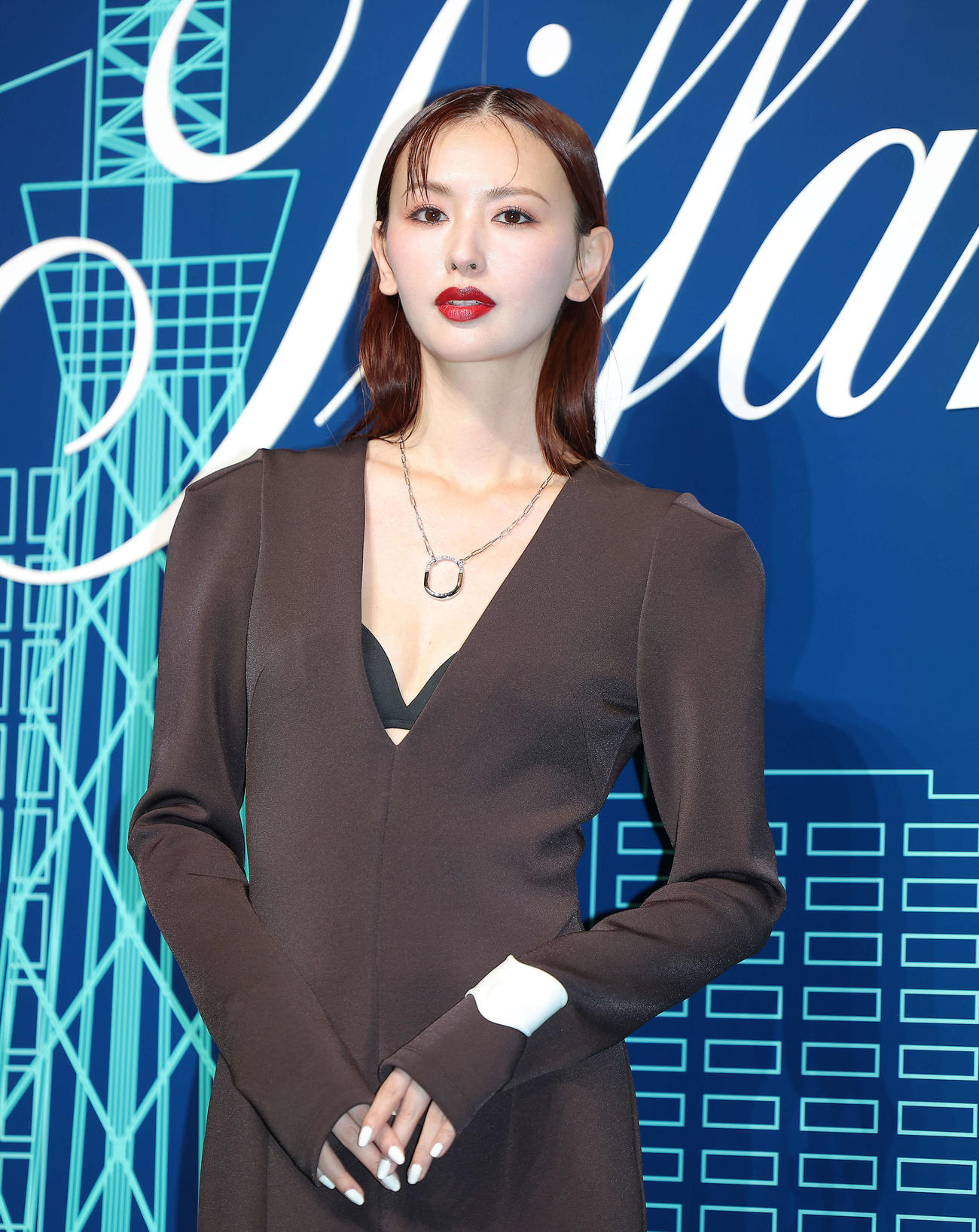 ティファニー表参道オープニングイベントに臨む鈴木えみ（撮影・河田真司）