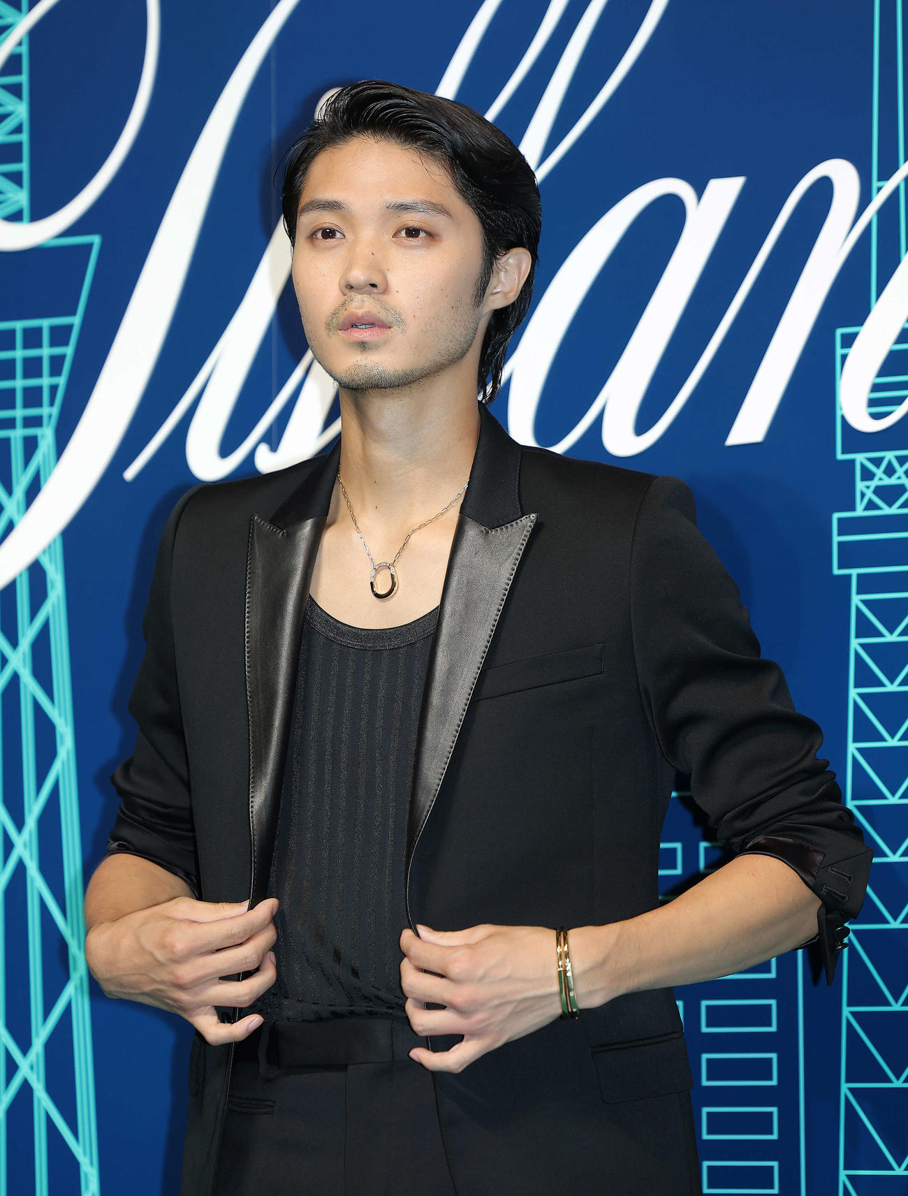 ティファニー表参道オープニングイベントに臨む磯村勇斗（撮影・河田真司）