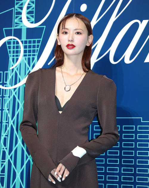 ティファニー表参道オープニングイベントに臨む鈴木えみ（撮影・河田真司）