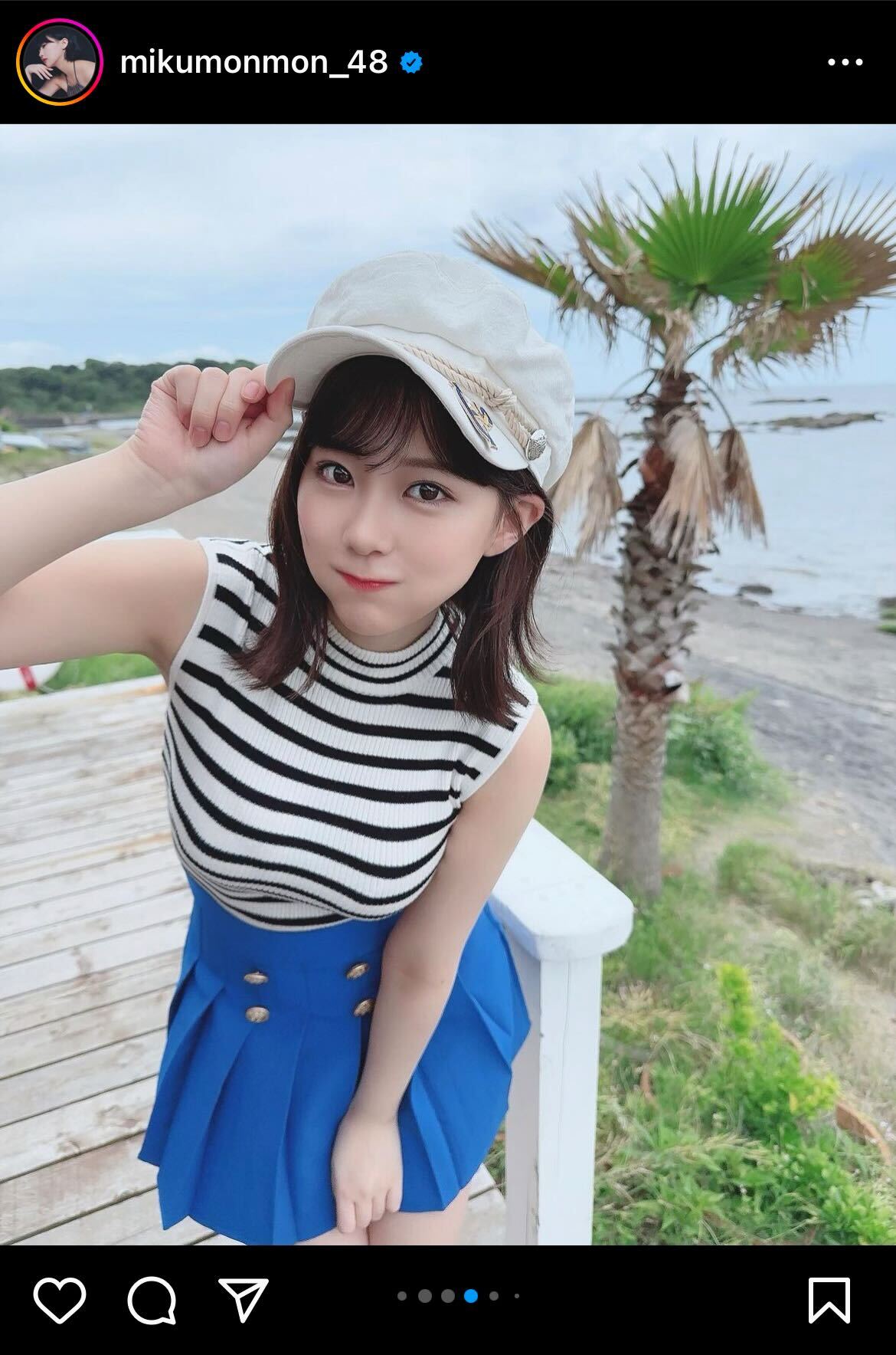 HKT48田中美久インスタグラムから