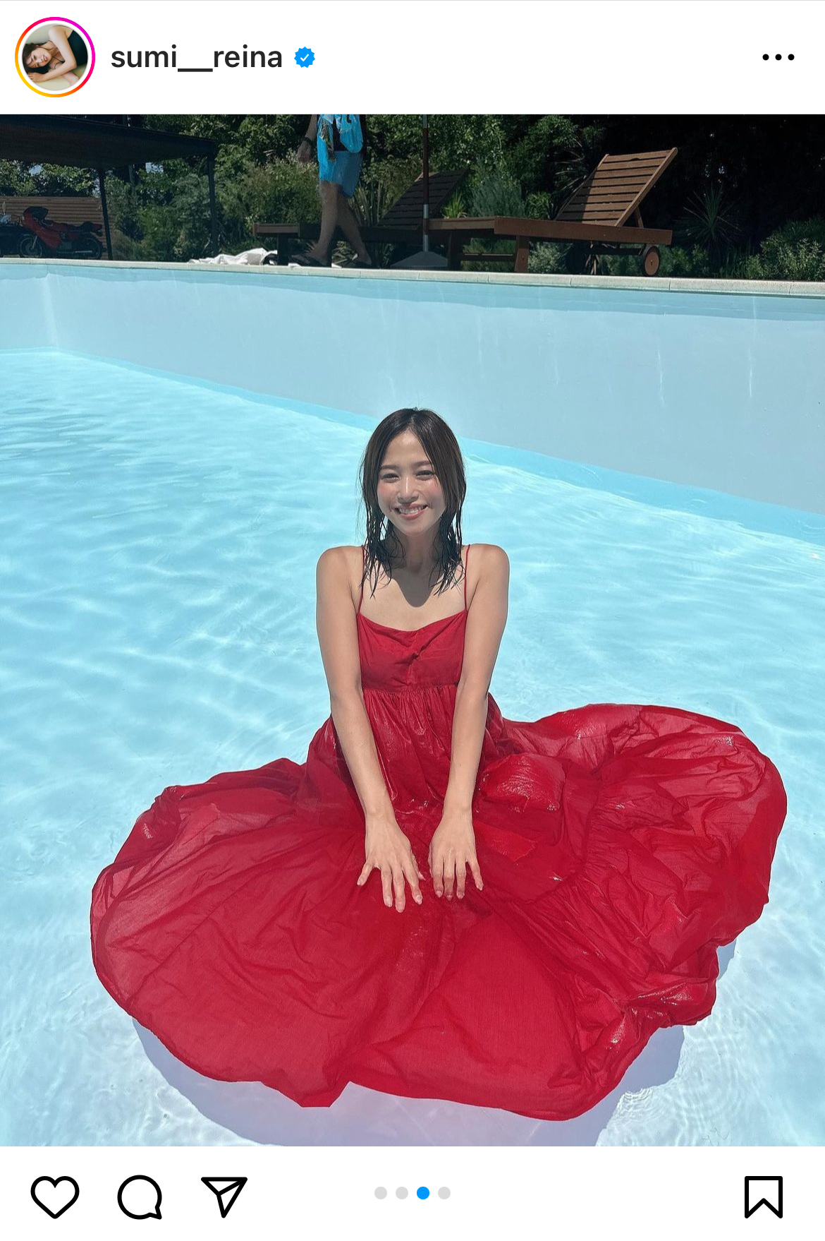 鷲見玲奈アナのインスタグラムから