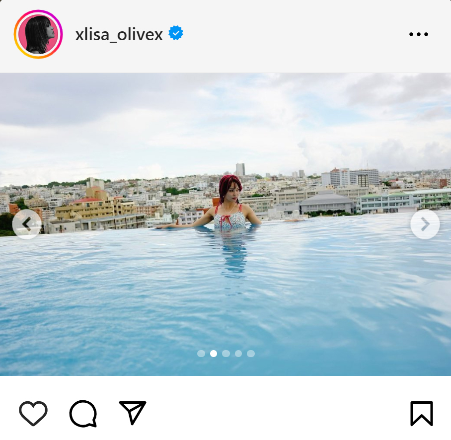 LiSAのインスタグラムから