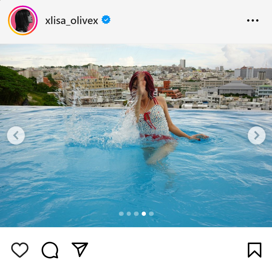 LiSAのインスタグラムから
