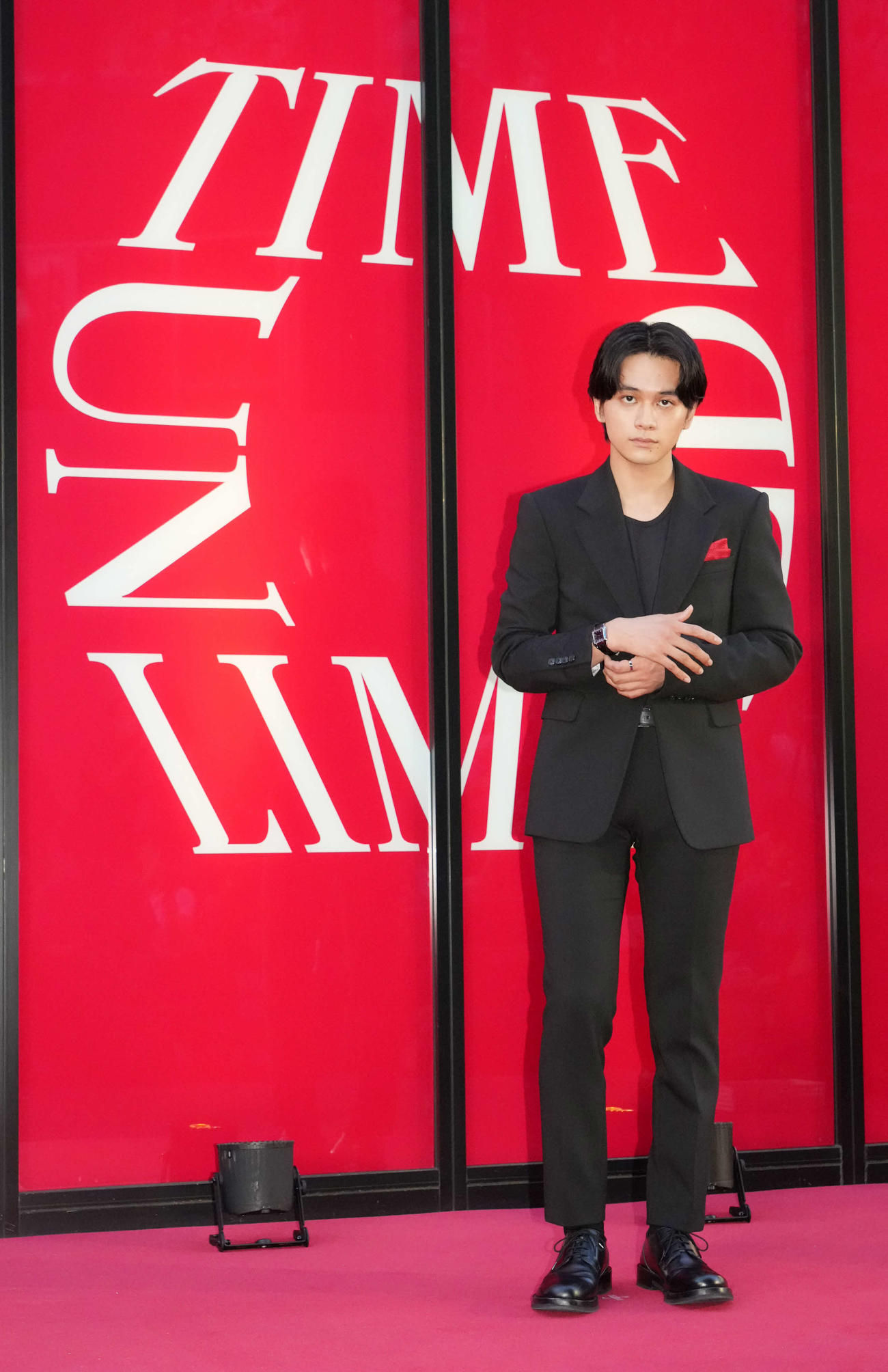 「TIME UNLIMITEDーカルティエウオッチ時を超える」オープニングレセプションに来場した北村匠海（撮影・小沢裕）