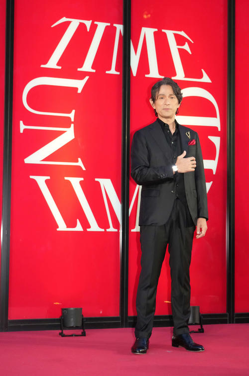 「TIME UNLIMITEDーカルティエウオッチ時を超える」オープニングレセプションに来場した江口洋介（撮影・小沢裕）