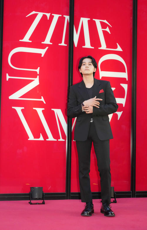 「TIME UNLIMITEDーカルティエウオッチ時を超える」オープニングレセプションに来場した北村匠海（撮影・小沢裕）