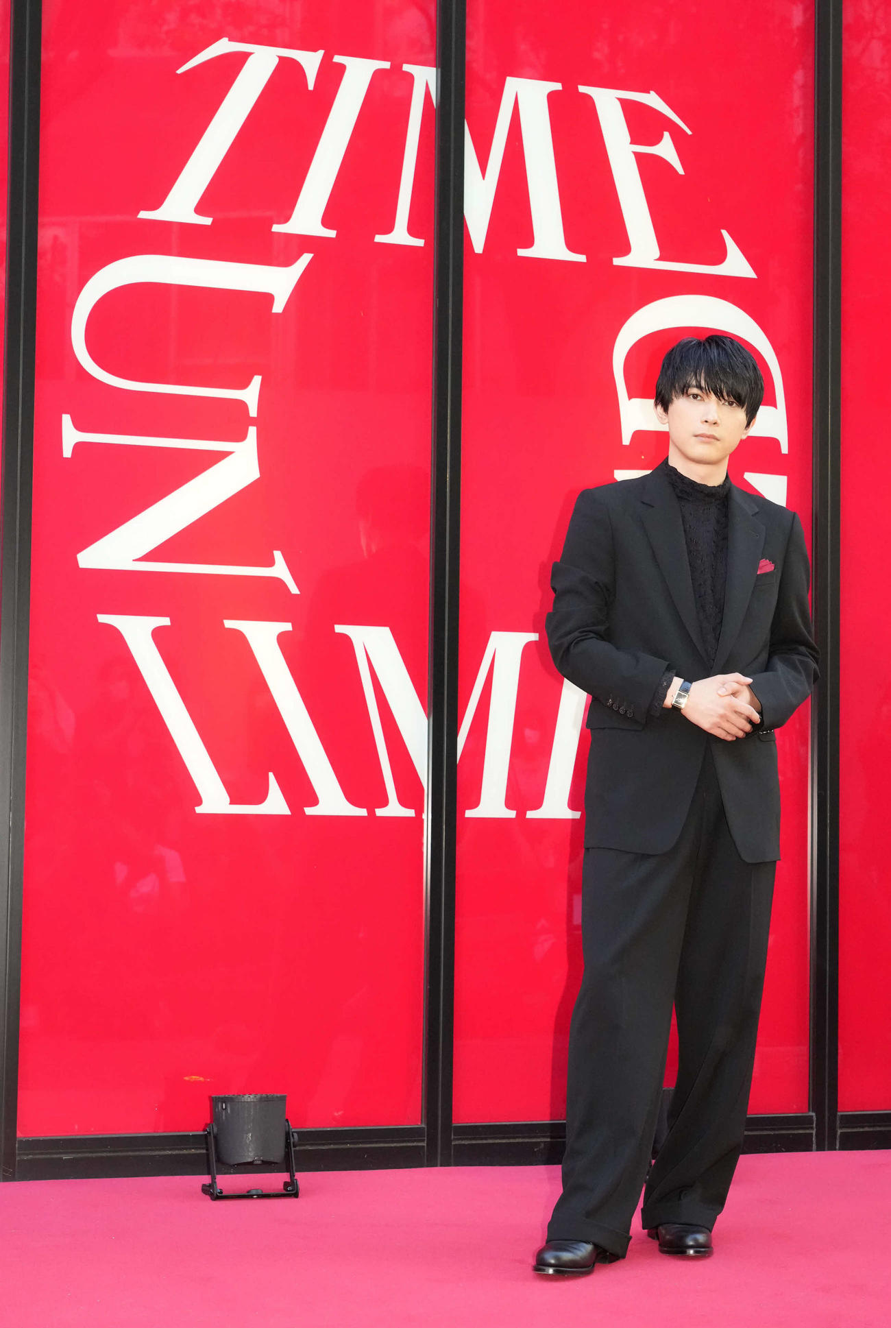 「TIME UNLIMITEDーカルティエウオッチ時を超える」オープニングレセプションに来場した吉沢亮（撮影・小沢裕）