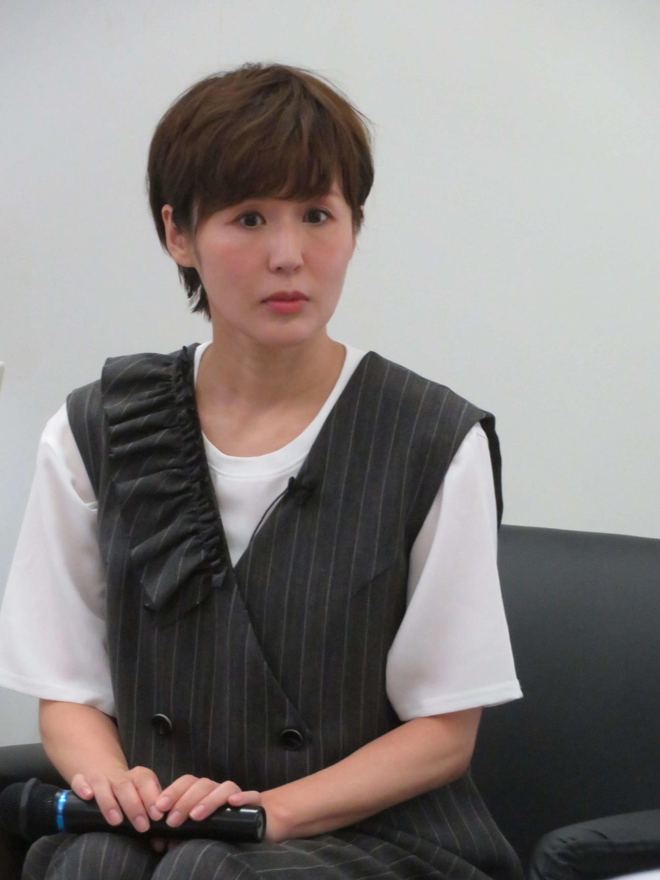 講演会「認知症予防の未来形を探る最前線」に参加した、にしおかすみこ（撮影・村上幸将）