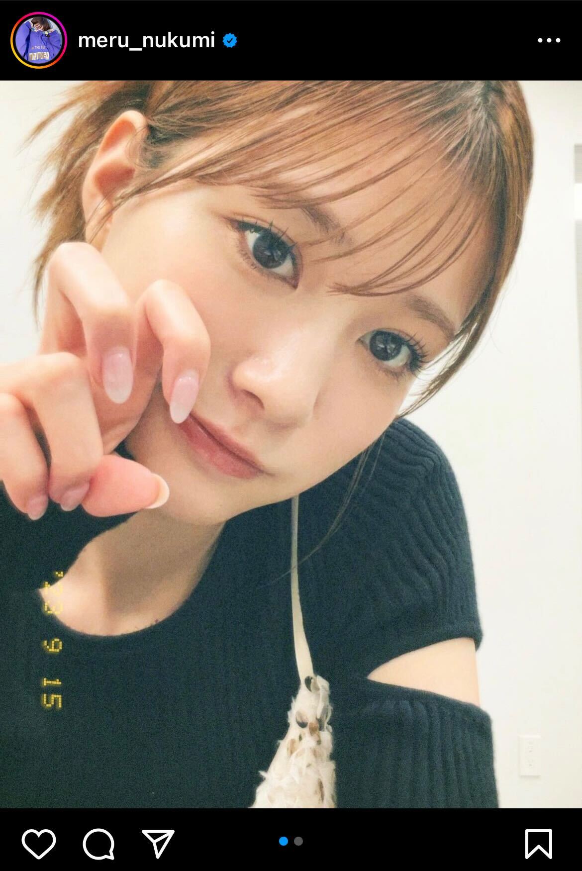 生見愛瑠インスタグラムから