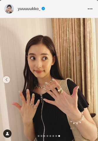 新木優子のインスタグラムから