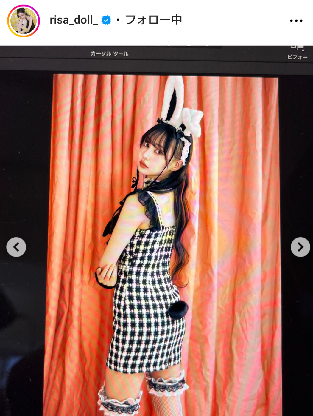 中村里砂のインスタグラムから