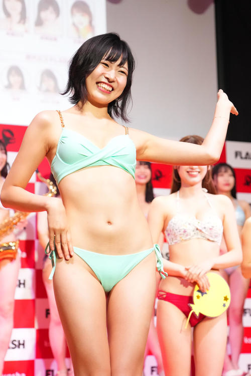 ミスFLASHファイナリストに選ばれた永野蘭(撮影・横山健太)