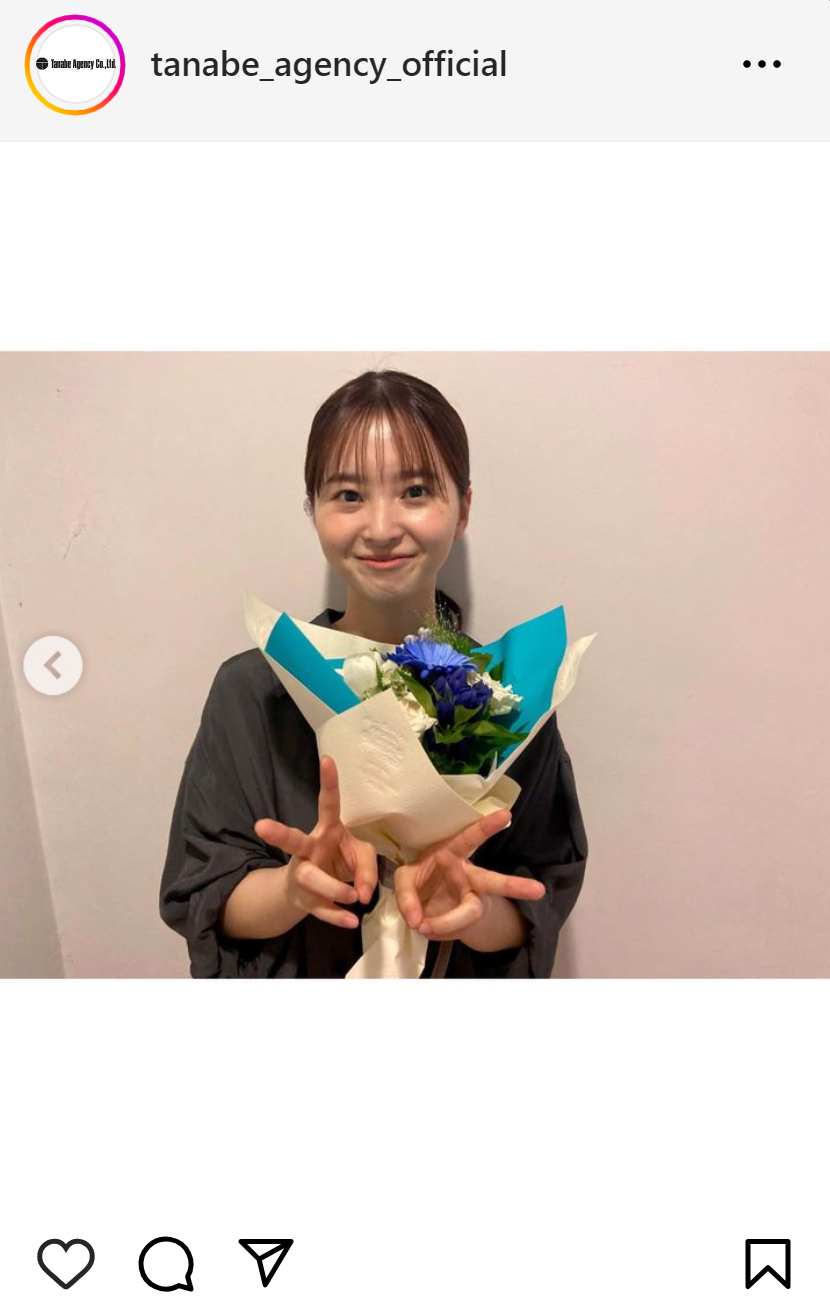 田辺エージェンシーの公式インタスタグラムから