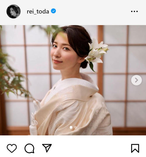 戸田れいのインスタグラムから