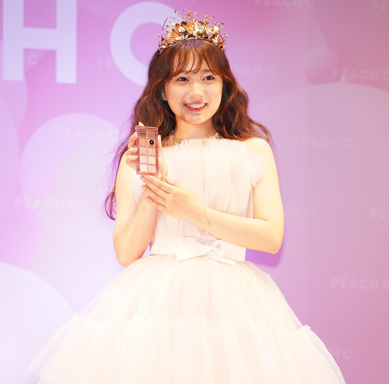 イベントに登壇した矢吹奈子（撮影・佐藤勝亮）