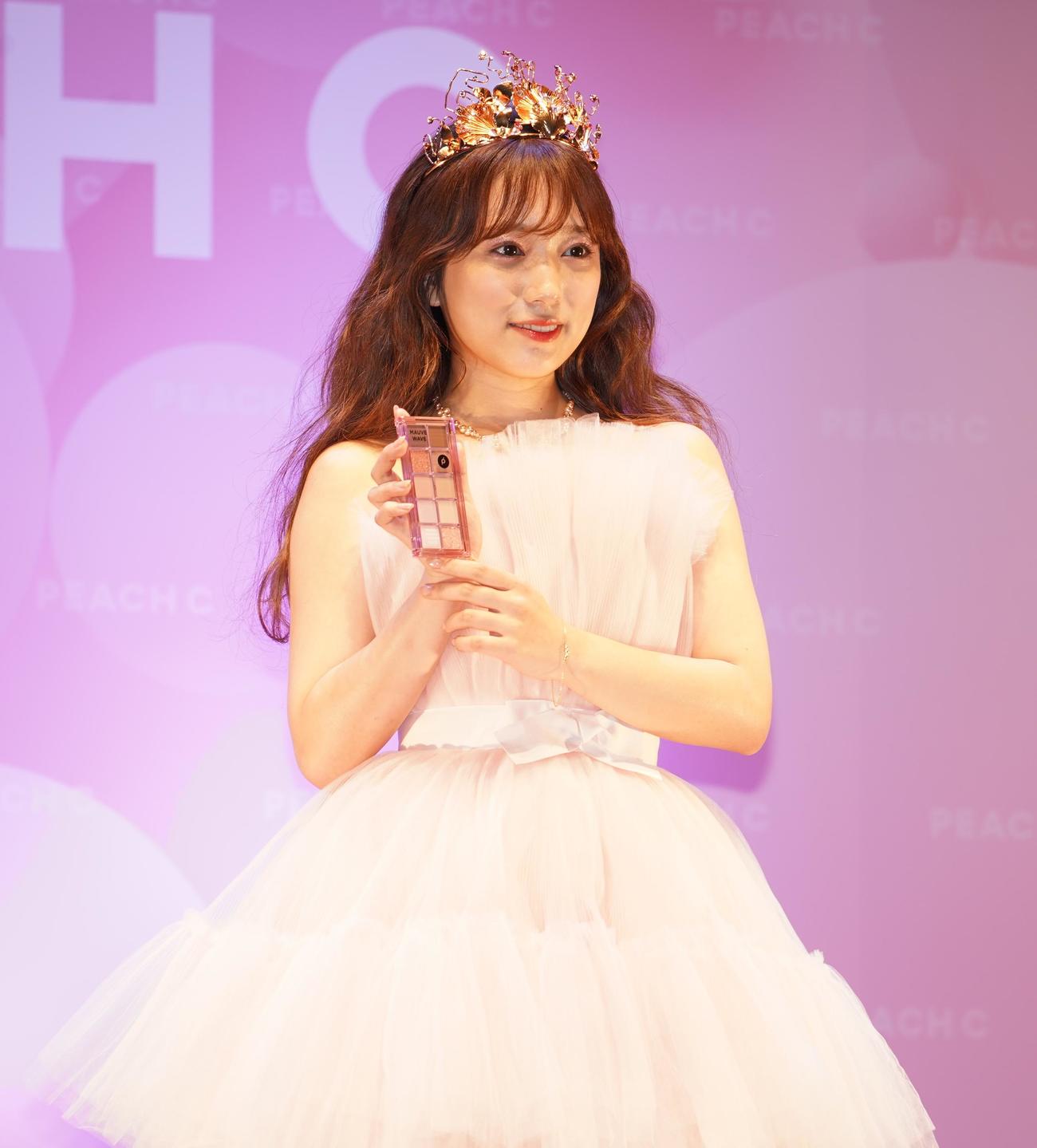 イベントに登壇した矢吹奈子（撮影・佐藤勝亮）